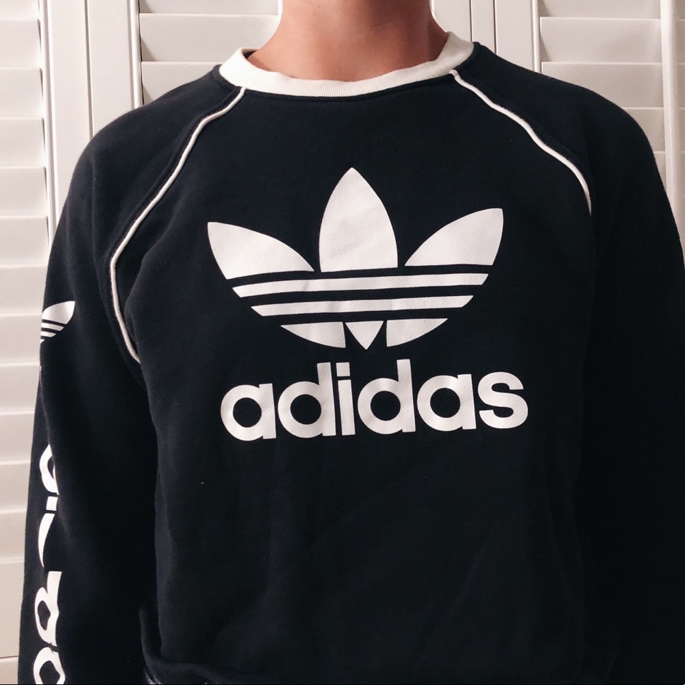 adidas cropped crew neck